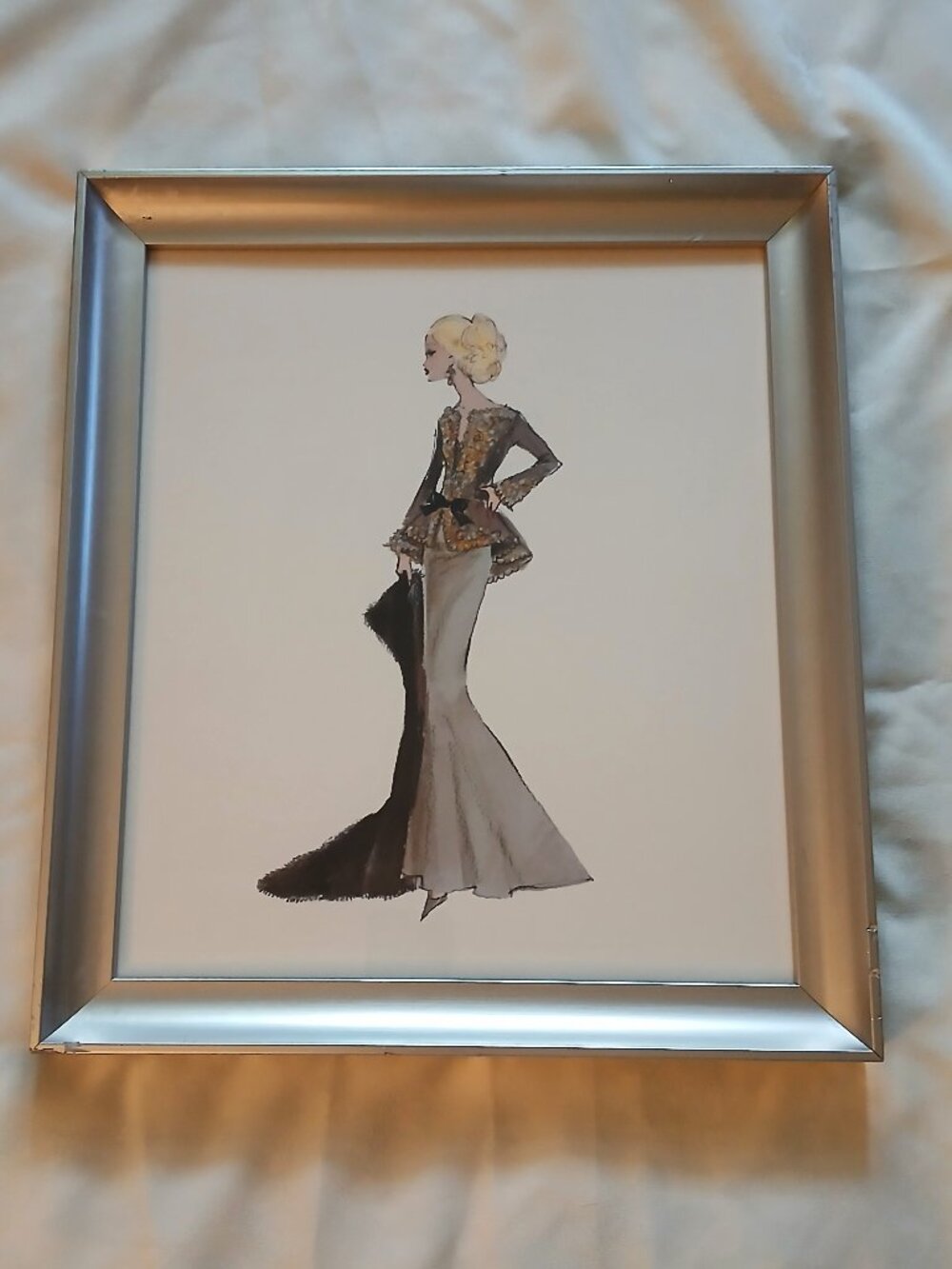 Robert Best's "Capucine" Barbie-Framed Lithograph Print